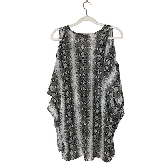 Show Me Your MuMu Peta-boo Tunic Size Medium Snake Water Moccasin V Neck Sz M - Picture 4 of 9